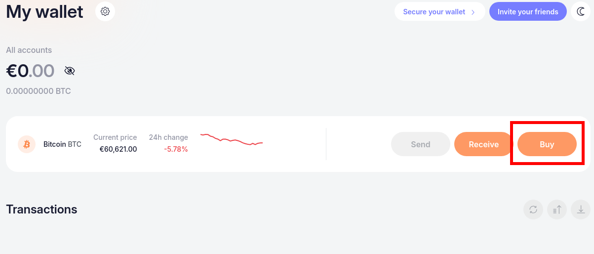 Buy Crypto With Your Proton Account 3 Third Step Buying Crypto With Proton.me